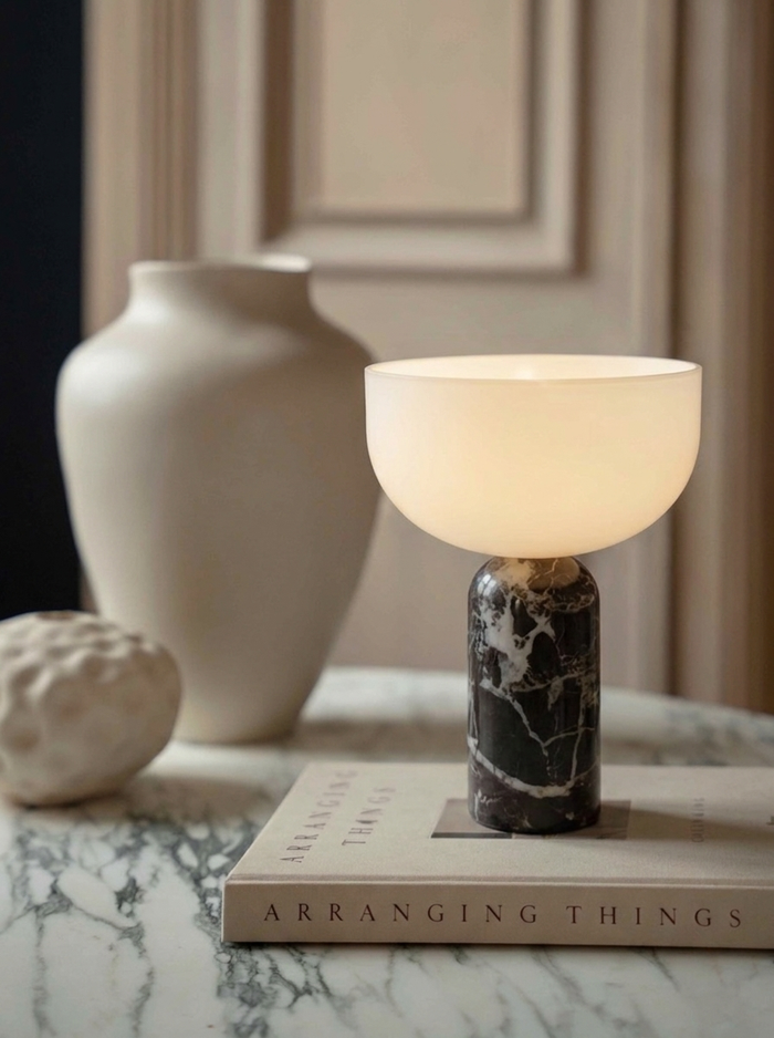 Aurelio Lamp | Dark Marble — product view 2
