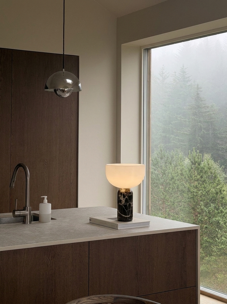 Aurelio Lamp | Dark Marble — product view 4