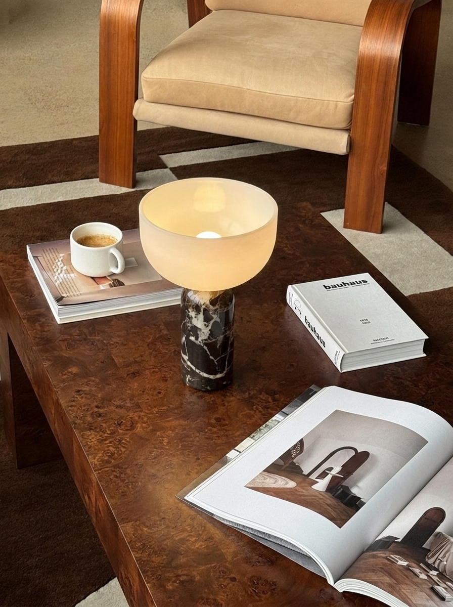 Aurelio Lamp | Dark Marble — product view 5