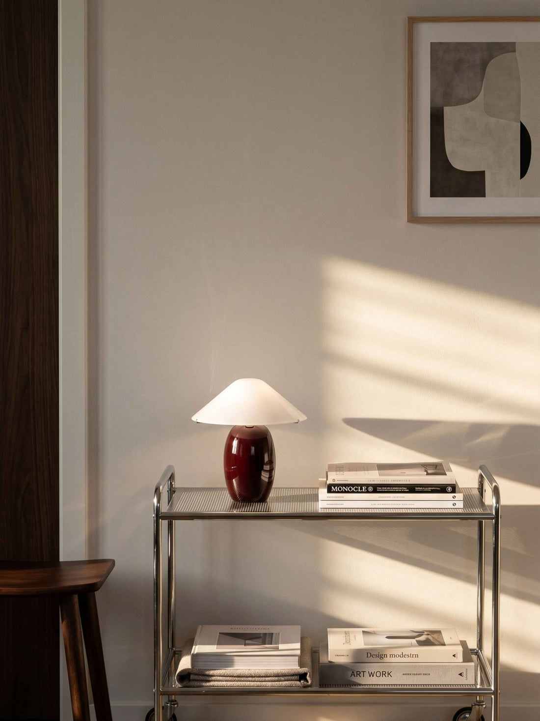 Maríel Portable Lamp | Red Ceramic detail