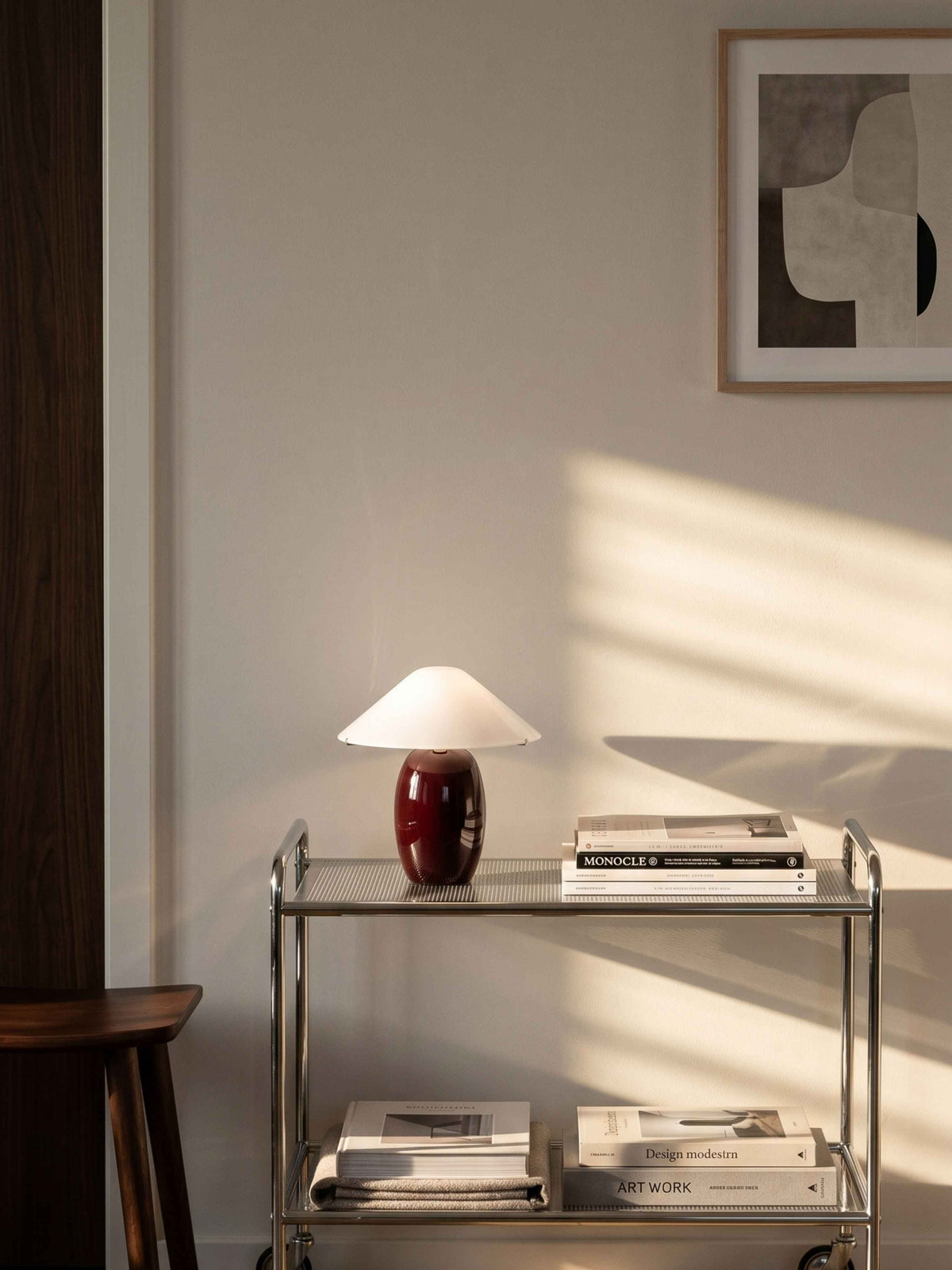 Maríel Portable Lamp | Red Ceramic detail