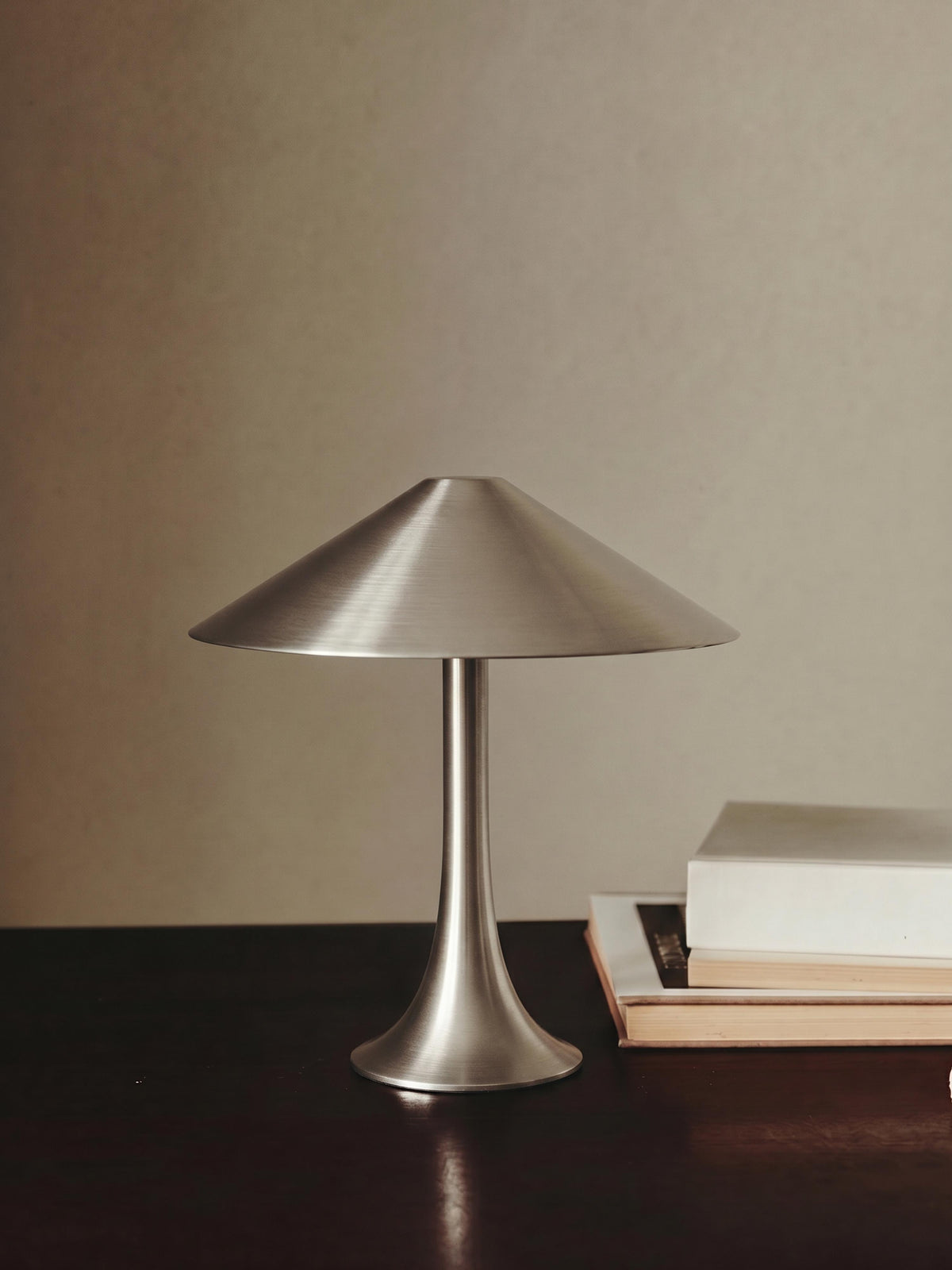 Nova Large Portable Lamp | Stainless Steel detail