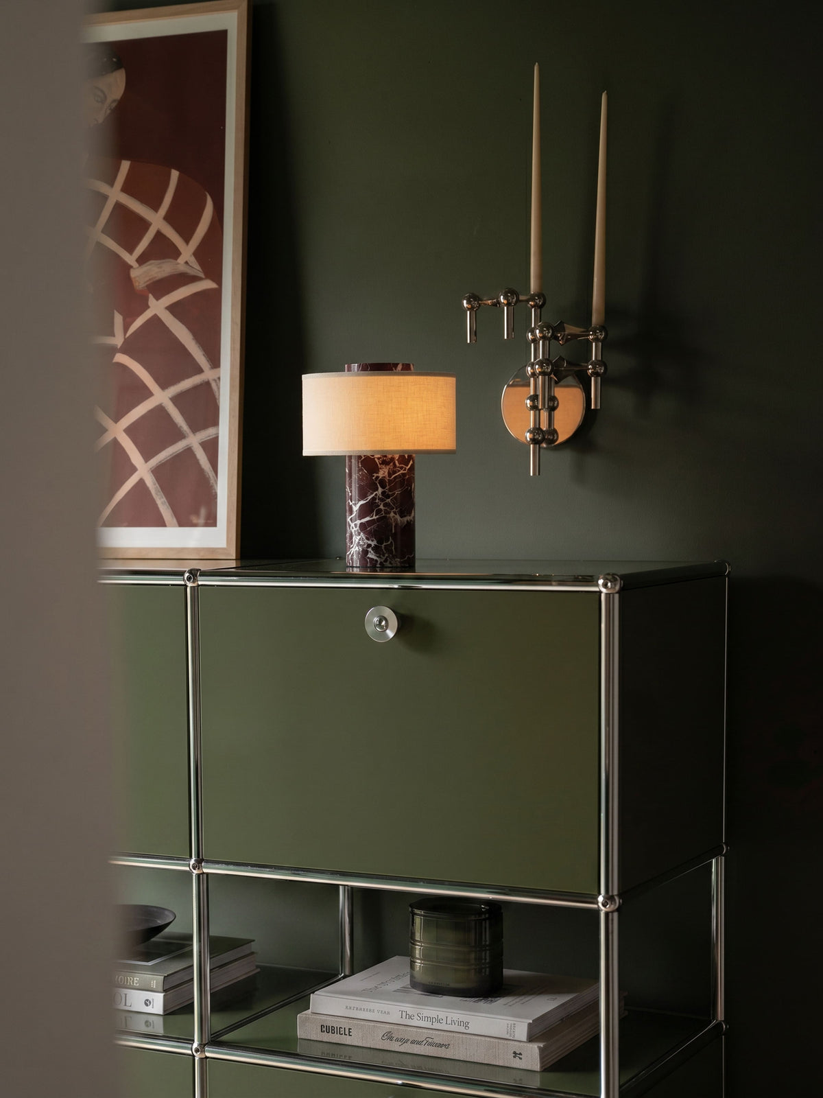 Auríe Portable Lamp | Rosso Levanto detail