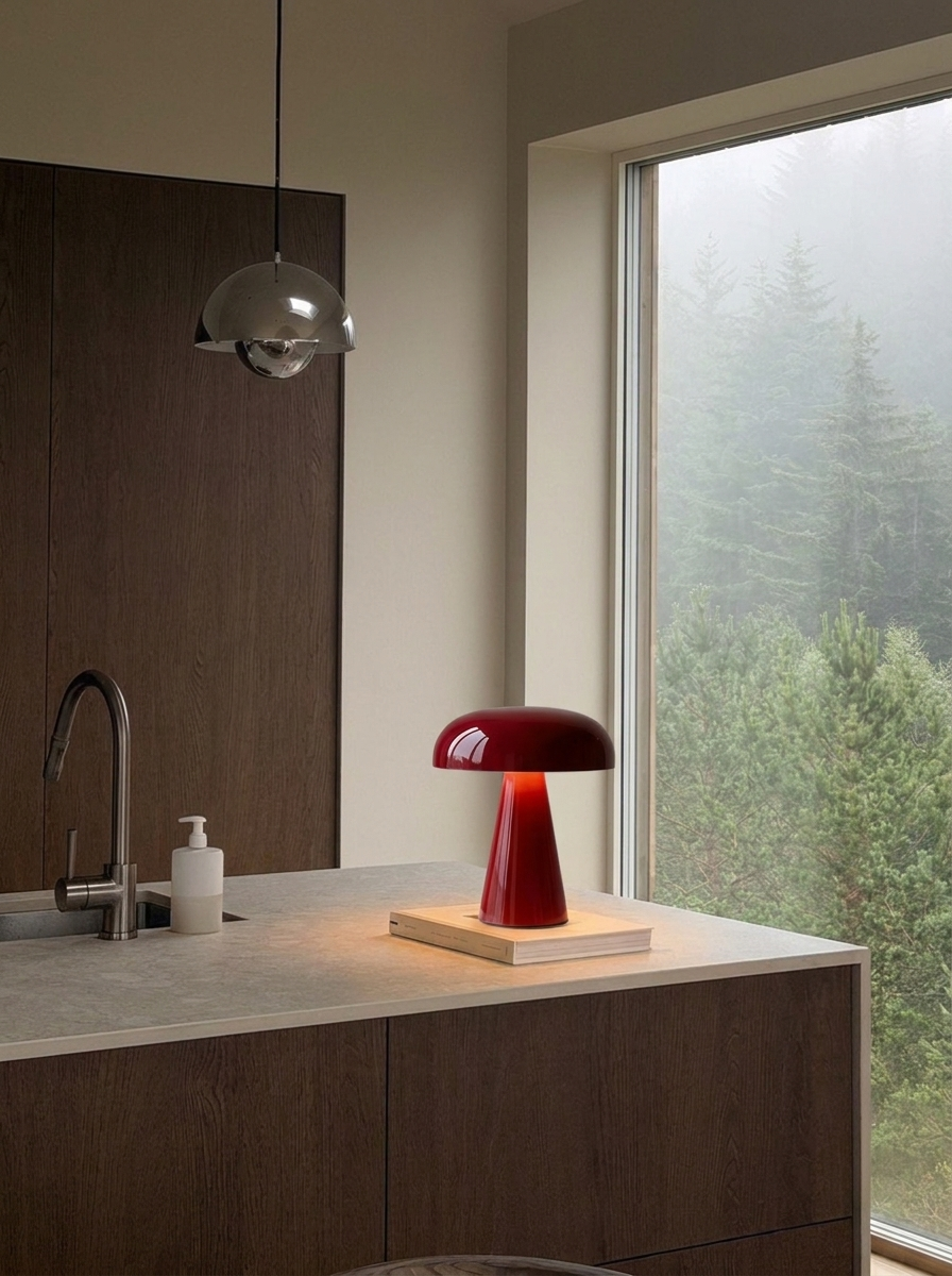 Lorenzo Lamp | Burgundy — product view 4