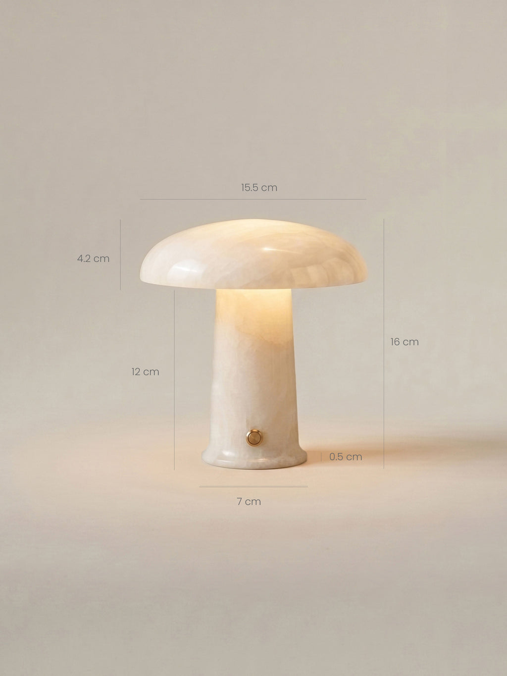 Cera Mini Portable Lamp | Alabaster image 10