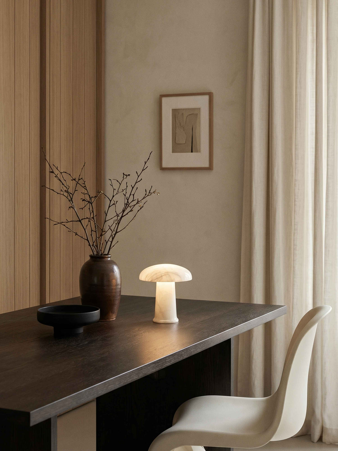 Cera Mini Portable Lamp | Alabaster image 3