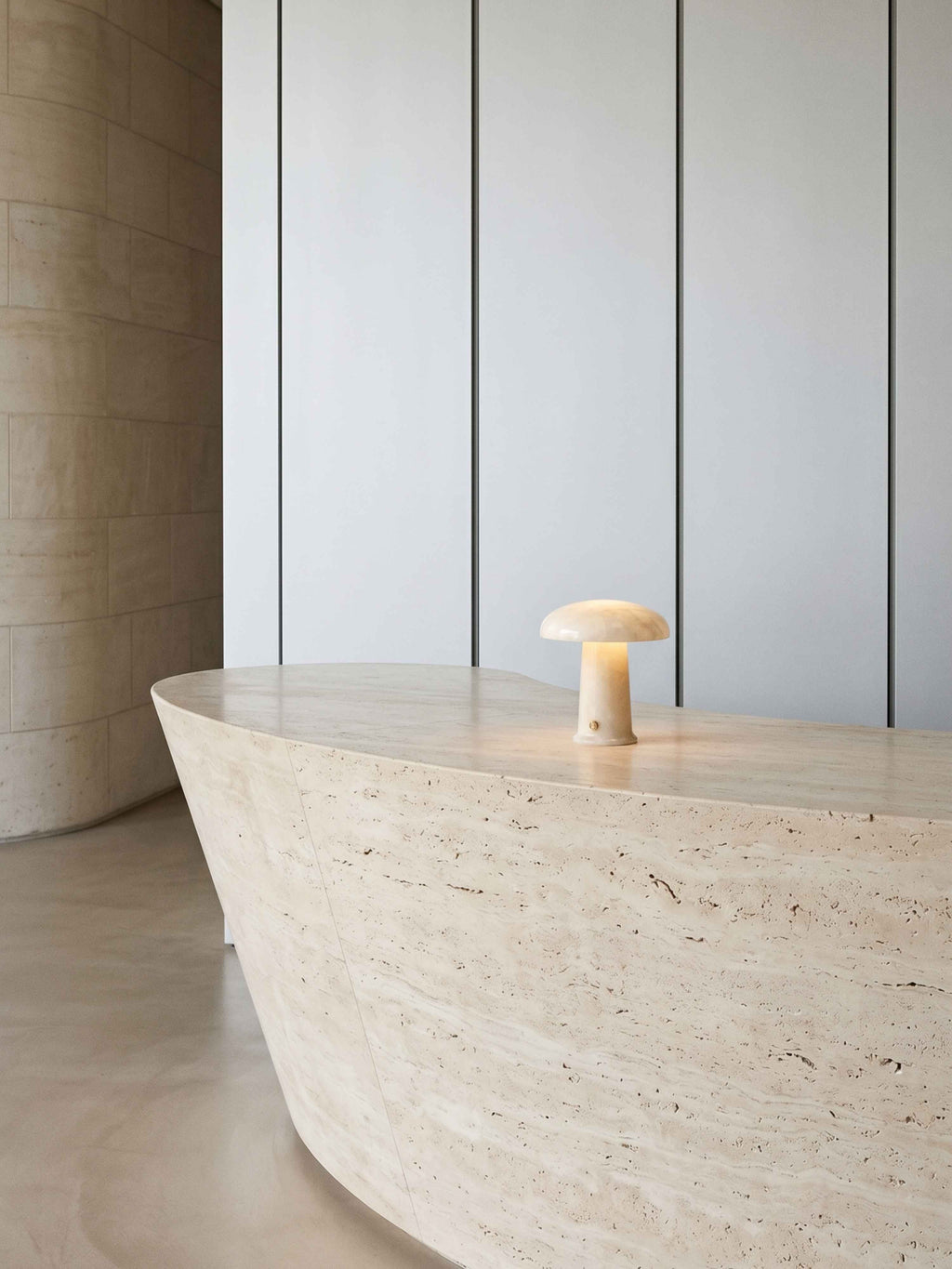 Cera Mini Portable Lamp | Alabaster image 6