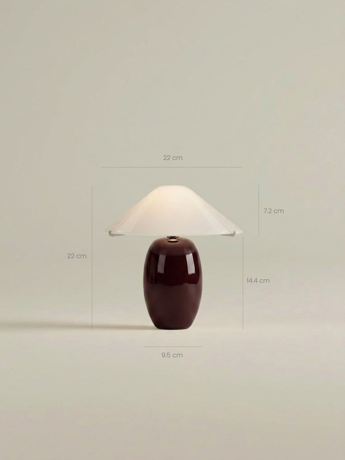 Maríel Portable Lamp | Red Ceramic image 8
