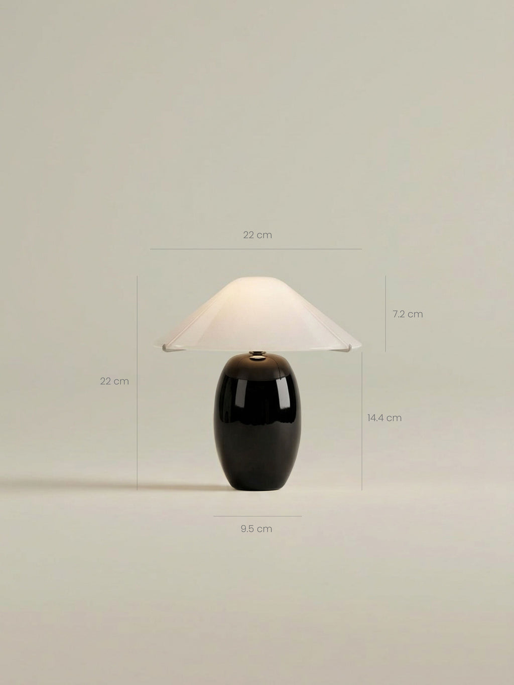 Maríel Portable Lamp | Black Ceramic image 7