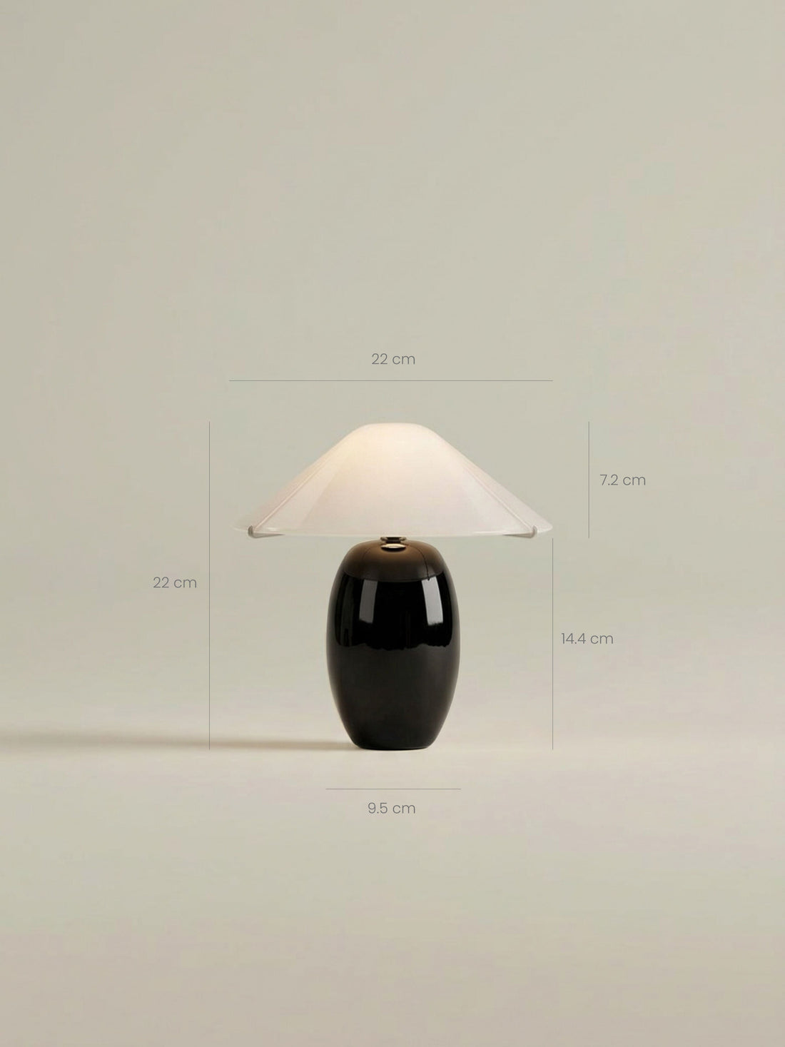 Maríel Portable Lamp | Black Ceramic image 7