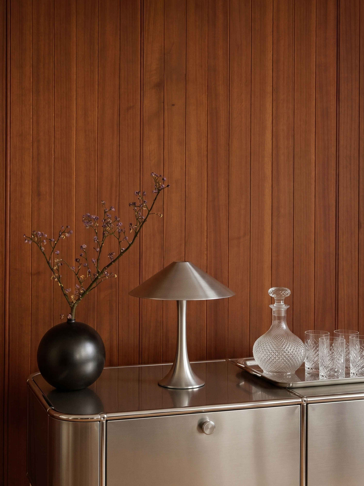 Nova Large Portable Lamp | Stainless Steel image 3