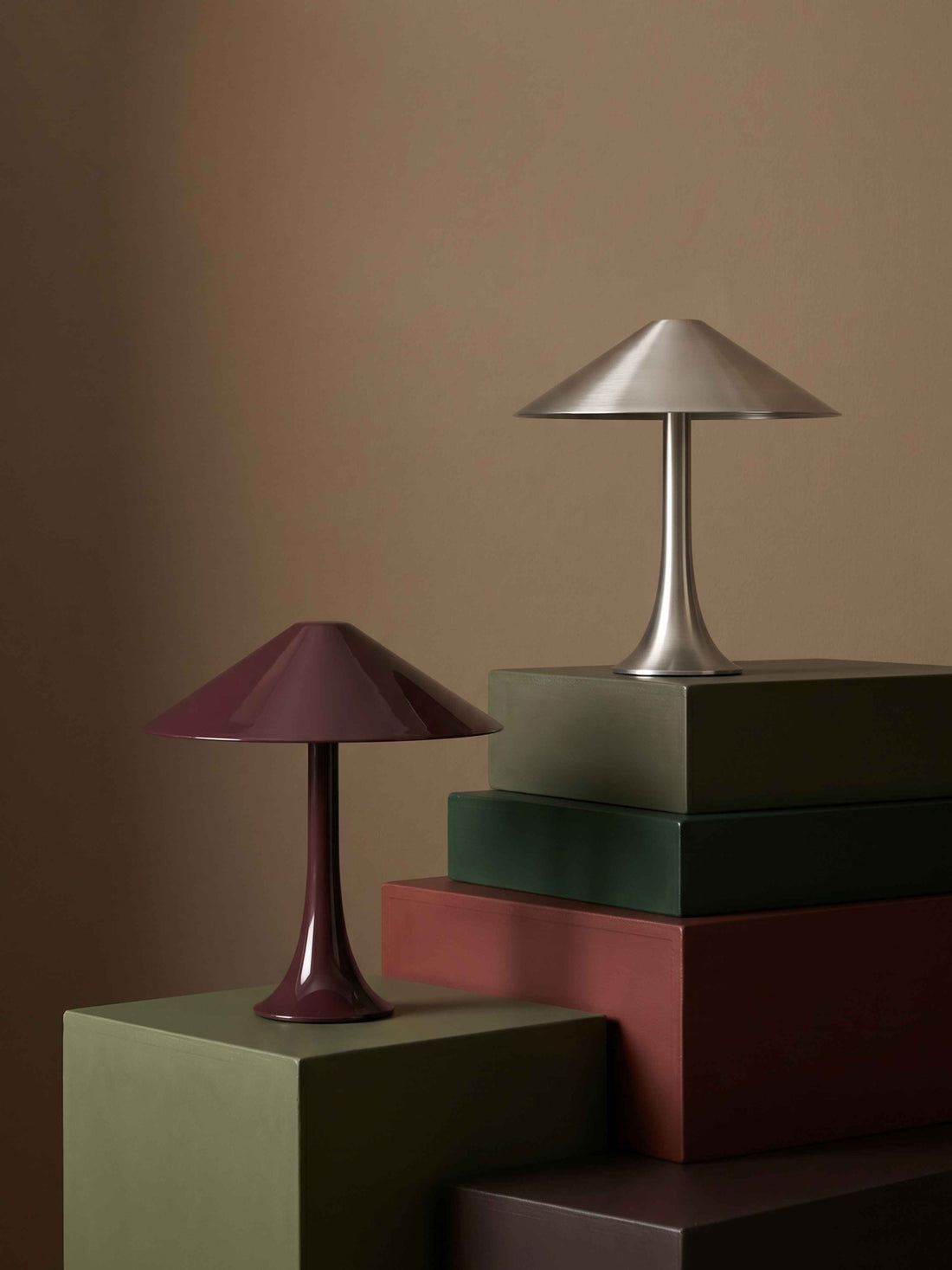 Nova Large Portable Lamp | Burgundy image 6