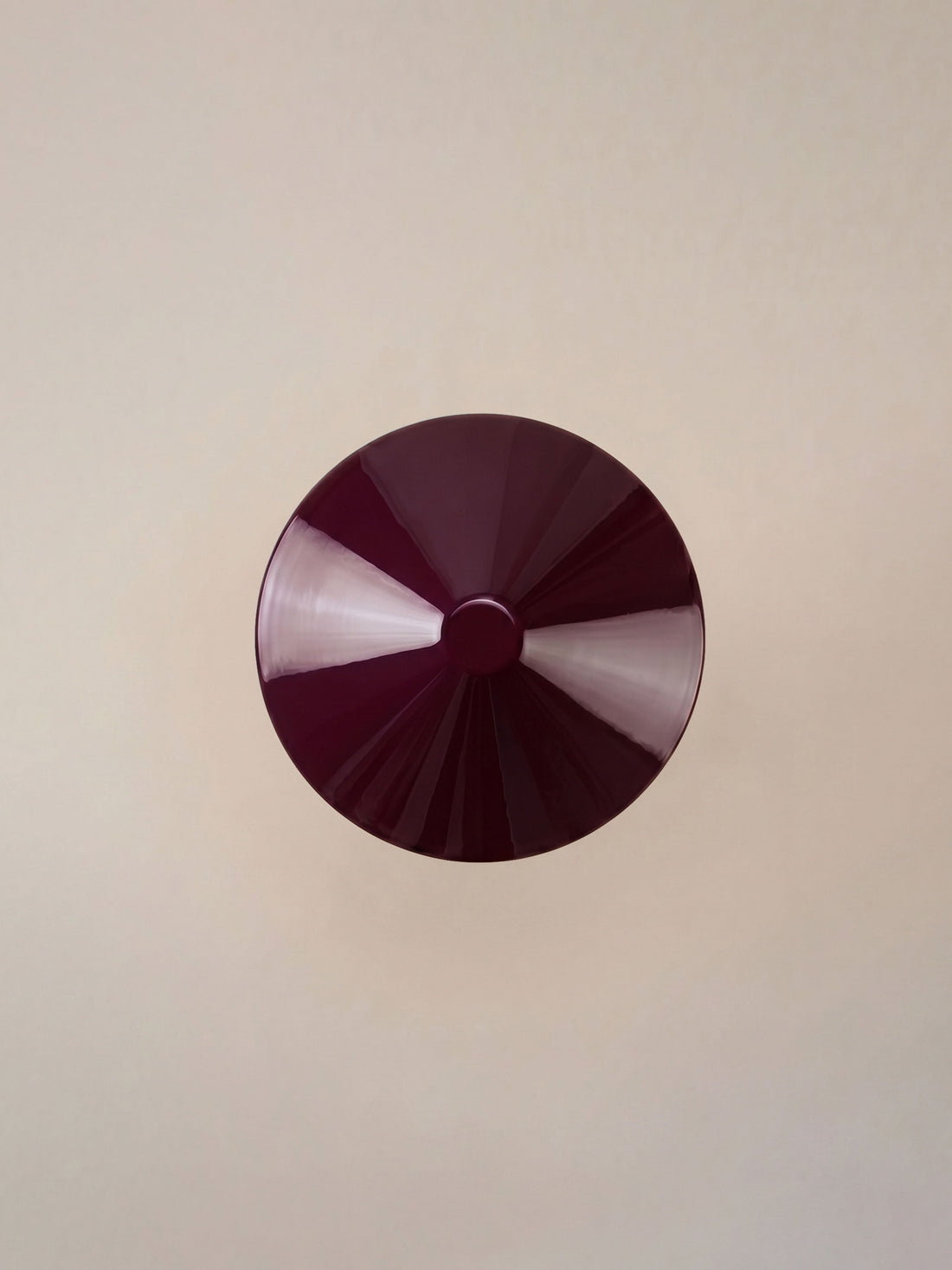 Nova Large Portable Lamp | Chrome & Burgundy Shade image 5