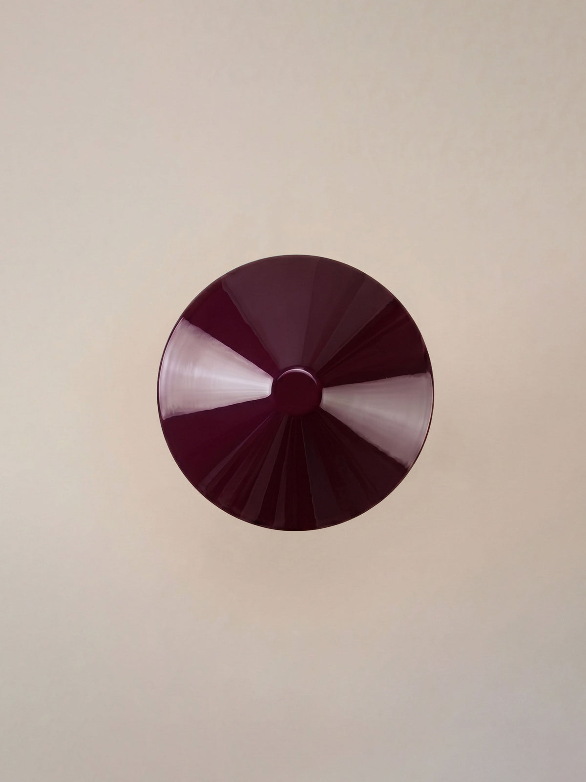 Nova Large Portable Lamp | Chrome & Burgundy Shade image 5