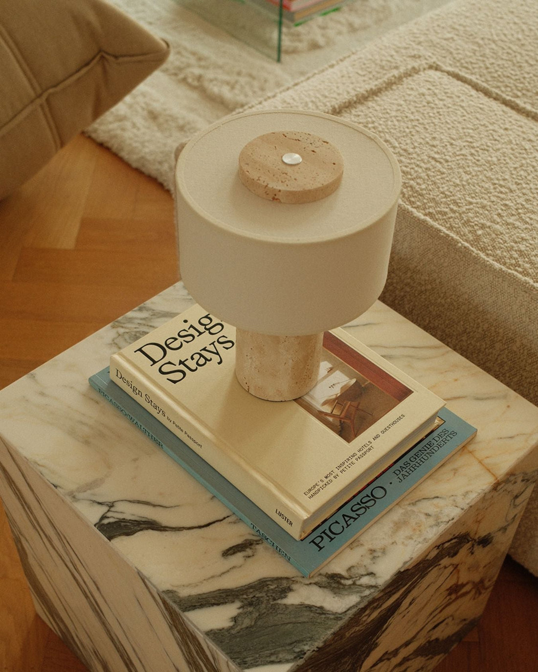Auríe Portable Lamp | Travertine image 9
