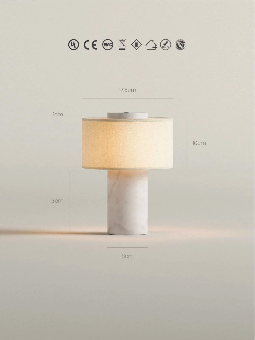 Auríe Portable Lamp | White Marble image 10