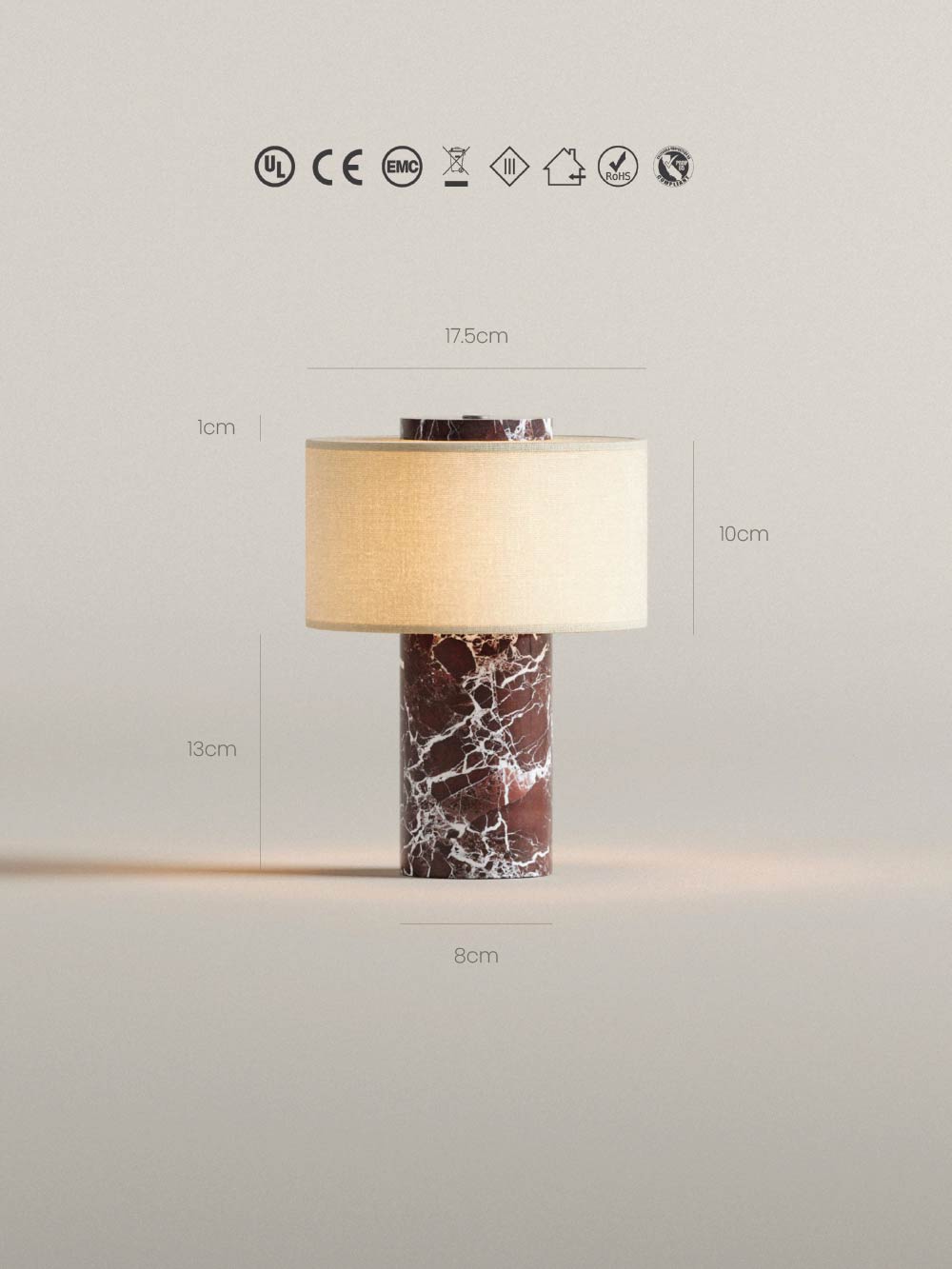 Auríe Portable Lamp | Rosso Levanto image 10