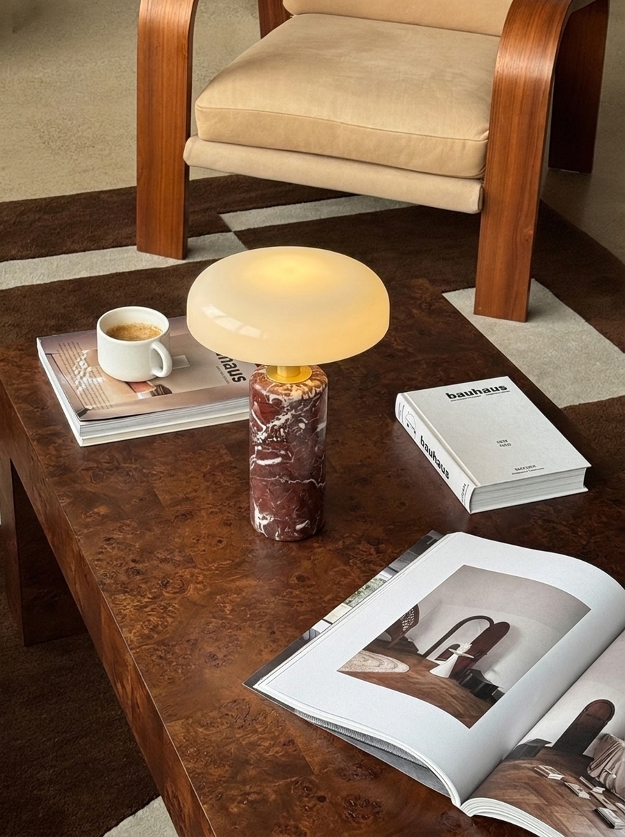 Raffaele Lamp | Red Marble — product view 5