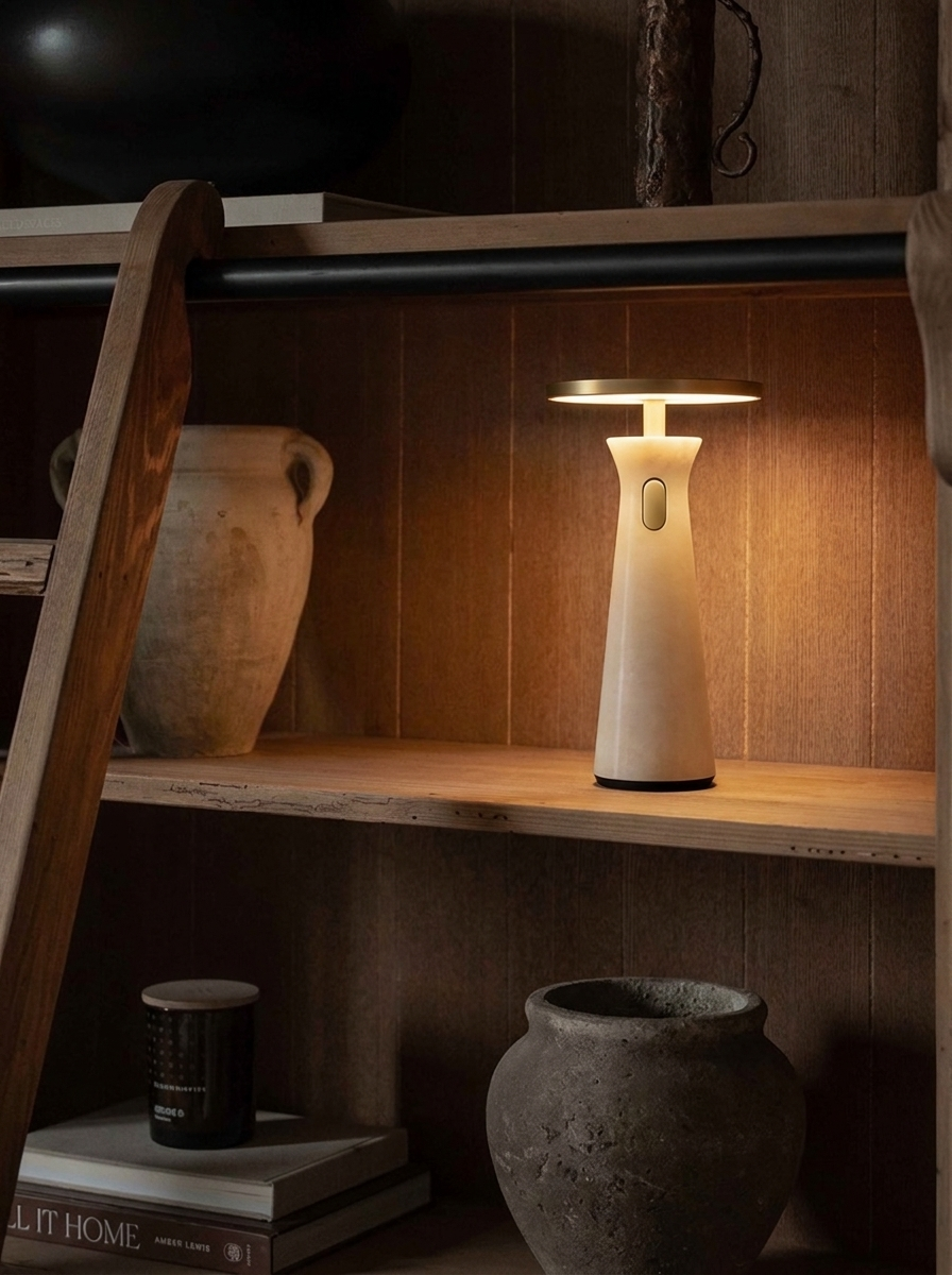 Vittorio Lamp | Ivory & Gold — product view 6
